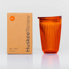 12oz HuskeeRenew Cup with Lid - Amber