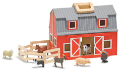 PRETEND PLAY FOLD AND GO MINI BARN SET OF 10