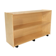 QS STORAGE 2 SHELF OPEN W/LOCKING CASTERS 30H