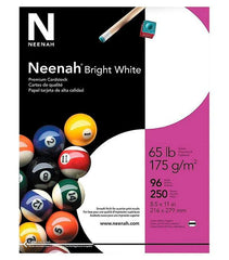 PAPER CARDSTOCK 8.5X11 BRIGHT WHITE 65 LB 250 SHEETS