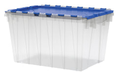 STORAGE KEEPBOX 12 GALLON 15X21.5X12.5 IN CLEAR/BLUE AKM66486CLDBL