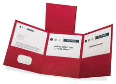 FOLDER 3-POCKET TRI-FOLD RED PK OF 20 OXF59811