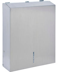 DISPENSER METAL TOWEL 13.5X4.25X11 ST STEEL GJO02198