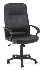 CHAIR EXECUTIVE HIGH-BACK LEATHER BLACK LLR60120