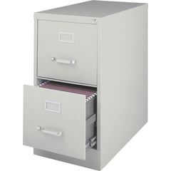 FILE LETTER VERTICAL W/LOCK 2-DRAWER LIGHT GRAY LLR60195