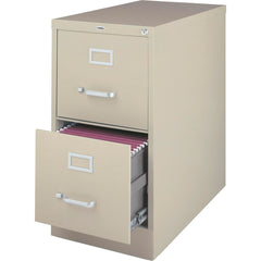 FILE LETTER VERTICAL W/LOCK 2-DRAWER PUTTY LLR60196