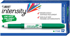 MARKER DRY ERASE LOW ODOR FINE GREEN PACK OF 12