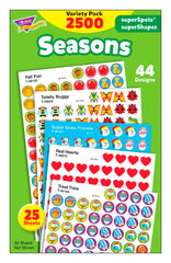 STICKERS SEASONS VARIETY PACK OF 2500