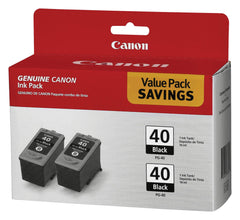 CARTRIDGE INK TONER CANON CNMPG40TWINPK BLACK PK OF 2