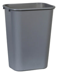RECEPTACLE - LARGE DESKSIDE WASTEBASKET - 10.25 GALLON CAPACITY - 11-3/10 W X 15-3/10 D X 20 H IN - GRAY COLOR - EACH