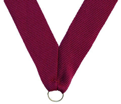 MEDALS.RECOGNITION.NECK RIBBON..MAROON.HR9