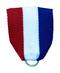 MEDALS.RECOGNITION.PIN DRAPE RIBBON..RED/WHITE/BLUE.DP1
