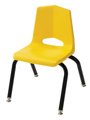 CHAIR - CLASSROOM SELECT - ROYAL SEATING 1100 4-LEG CHAIR - 8 IN - SPECIFY SEAT AND BACK COLOR - BLACK - GLIDE - SPECIFY GLIDE TYPE