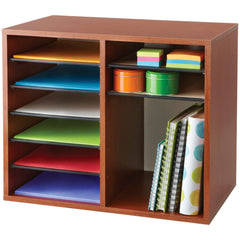 SAFCO - LITERATURE ORGANIZER - 12 COMPARTMENT - SPECIFY COLOR