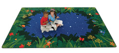 CARPETS FOR KIDS - PREMIUM PEACEFUL TROPICAL NIGHT - 6 FT X 9 FT RECTANGLE