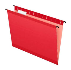 FOLDER FILE HANGING SUREHOOK LTR 1/5 CUT RED PK OF 20