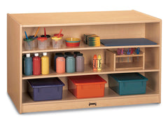 STORAGE ISLAND 48W X 29D X 35 1/2H MOBILE MAPLEWAVE WITHOUT TRAYS