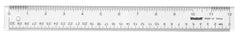 RULER ACRYLIC SEE-THROUGH CLEAR 12 IN EACH