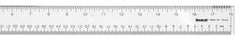 RULER ACRYLIC SEE-THROUGH CLEAR 18 IN EACH