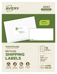 LABEL ECOFRIENDLY SHIPPING 2 X 4 IN PK OF 1000 AVE48163