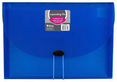 EXPANDING FILE 7-POCKET LETTER BLUE