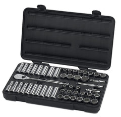 12 PT SOCKET SET SAE METRIC 49 PC