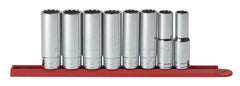 12 PT DEEP SOCKET SET SAE 8 PC