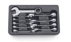 STUBBY COMBINATION NON RATCHETING WRENCH SET SAE 10 PC