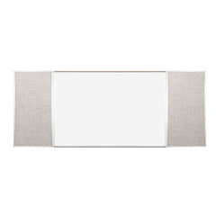 COMBINATION BOARD - MOORECO - COMBO-RITE BOARD PORCELAIN STEEL - VINTAK TACKBOARD - TYPE F - 4 H X 10 W FT - SPECIFY TACKBOARD COLOR