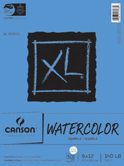PAPER PAD WATERCOLOR CANSON XL WIRELESS 9X12 IN 140 LB 30 SHTS