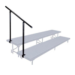 STAGES AND RISERS - NATIONAL PUBLIC SEATING SIDE GUARDRAIL FOR 2 LEVEL STANDING RISERS