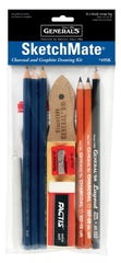 PENCILS CHARCOAL GENERALS SKETCHMATE KIT SET OF 10