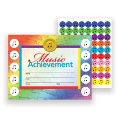 CERTIFICATES MUSIC ACHIEVEMENT STICK-TO-IT