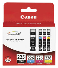 CARTRIDGE INK TONER CANON CNMPGI225CLI226 MULTI-COLOR SET OF 4