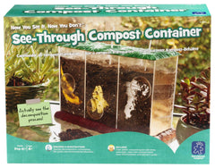 CONTAINER COMPOST 3 COMPARTMENT CLEAR