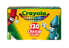 CRAYONS CRAYOLA STANDARD HINGED ASST COLORS SET OF 120