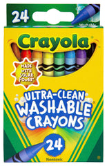 CRAYONS ULTRA CLN WASH CRAYOLA STANDARD ASST COLORS SET OF 24