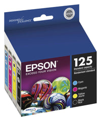 CARTRIDGE INK TONER EPSON EPST125120BCS MULTI-COLOR PK OF 4