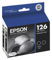 CARTRIDGE INK TONER EPSON EPST126120D2 BLACK PK OF 2