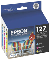 CARTRIDGE INK WKFORCE 127 TRI-COLOR EPST127520 SET OF 3