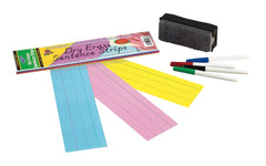 PAPER SENTENCE STRIPS DRY ERASE PACON 3X12 IN ASST COLORS PK OF 30