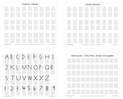 GRAY BLOCK PAPER SET OF 105 SHEETS