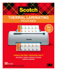 LAMINATING POUCHES SCOTCH - 9 X 11-1/2 INCH - 3MIL - PK OF 50