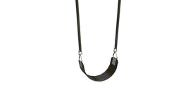 MOLDED RUBBER SEAT IN BLACK WITH PVC CHAINS - 10 FT BEAM - 1 SEAT