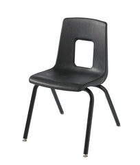 CHAIR - CLASSROOM SELECT - TRADITIONAL 4-LEG CHAIR - 11-1/2 IN - SPECIFY SEAT AND BACK COLOR - BLACK - GLIDE - SPECIFY GLIDE TYPE