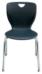 CHAIR - CLASSROOM SELECT - CONTEMPORARY 4-LEG - 14 IN - SPECIFY SEAT AND BACK COLOR - SPECIFY FRAME COLOR - GLIDE - SPECIFY GLIDE TYPE - CHROME