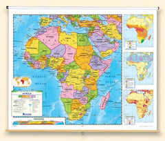 MAP NYSTROM POLITICAL RELIEF AFRICA