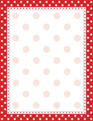 PAPER COMPUTER RED/WHITE DOTS 8.5X11 IN 50 SHTS