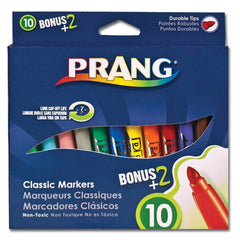 MARKERS ART PRANG BULLET TIP ASST COLORS SET OF 12