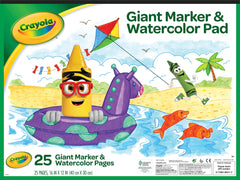 PAD WATERCOLOR GIANT CRAYOLA 16X12 IN 25 SHTS